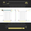 GLOTRENDS 250mm PCIe 3.0 X16 Riser Cable (0->90 Degree), Compatible