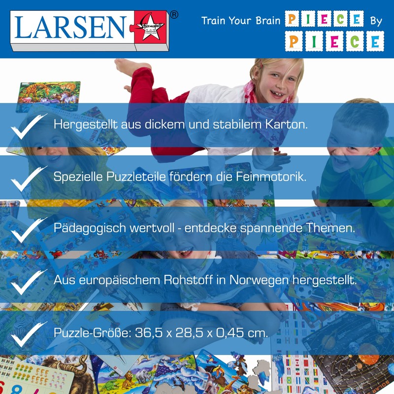 Larsen US28 Playful Cartoon Animals in the Arctic, 36 Piece
