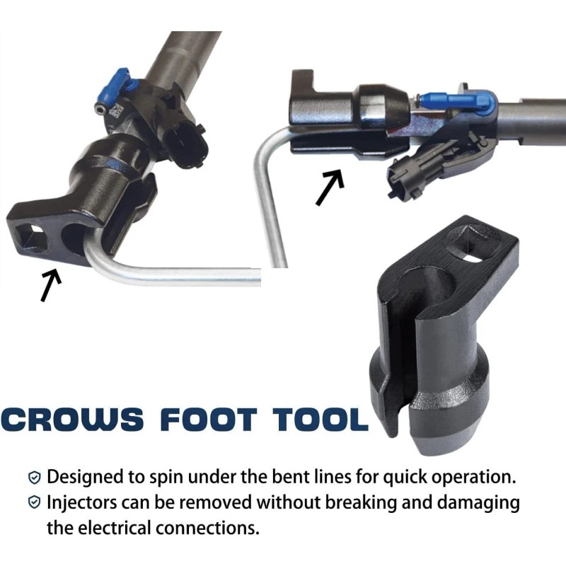 LL-Auto Fuel Injector Line Removal Tool 17MM Socket for 6.7L