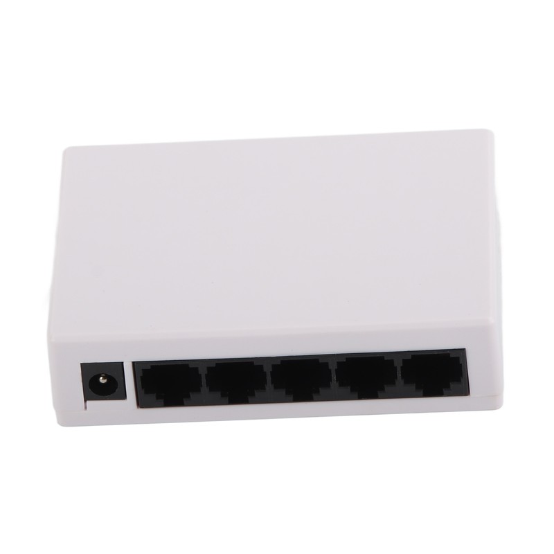 5 Port 10/100Mbps Ethernet Switch Plug and Play Unmanaged Home