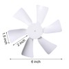 2 Pack 6“ Replacement White Vent Fan Blades for RV