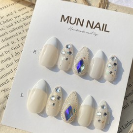 New summer product recommendationUyuni Desert Nail Tips - Long Point / 여름신상 추천우유니사막 네일팁 - 롱포인트