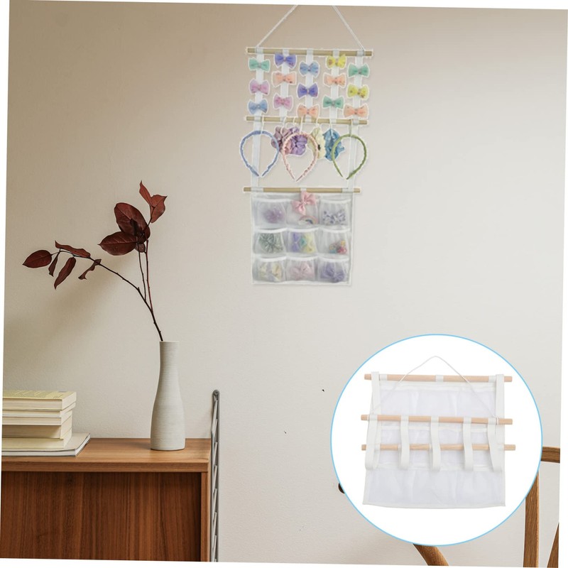 STOBAZA Multi-functional Wall-mounted Organizer Bag for Hair Clips and Accessories