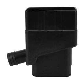 Downspout Diverter Kit, Standard Resistant Eco Friendly Rainwater Collection System for Outdoor for Lawn (Black)