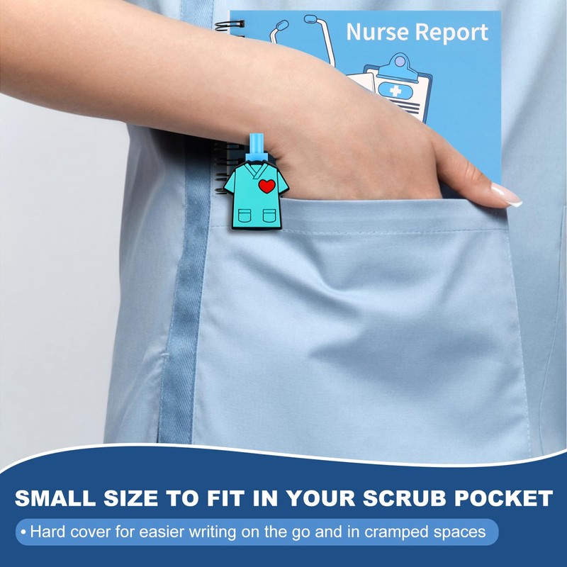 Deqing warm Nurse Essentials Report Notebook for Work,Nursing Report Sheets