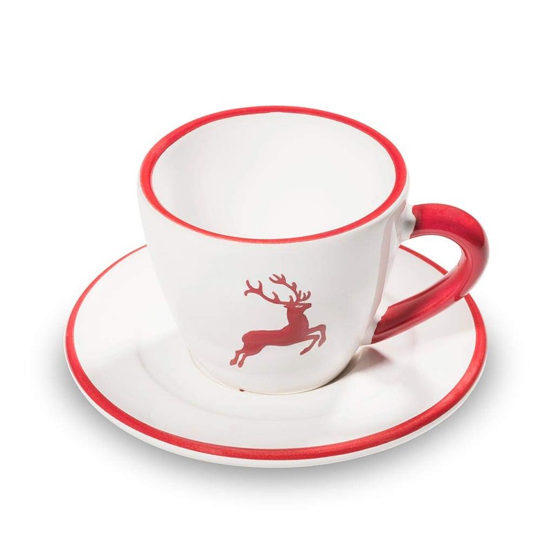 GMUNDNER KERAMIK Manufaktur 0318STES01SET Ruby Gourmet Espresso for you Gourmet