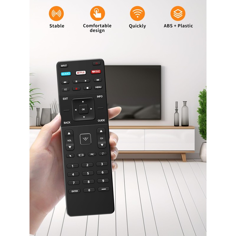New Replacement Remote Control Compatible XRT122 for Vizio Smart TV