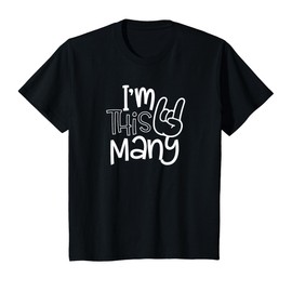 I'm This Many Rock n Roll Two 2nd Birthday Girl Boy 2 Years T-Shirt
