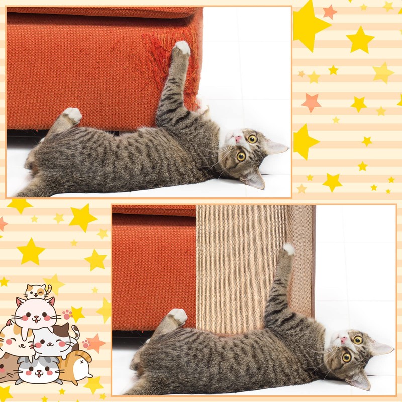 Newwiee 2 Pcs Cat Scratch Furniture Protector Mat Sofa Couch