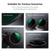 K&F Concept 37mm 3in1 1/4 Black Diffusion & CPL &