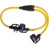 30 Amp RV Splitter Adapter,RV Y Adapter Cord 30 Amp