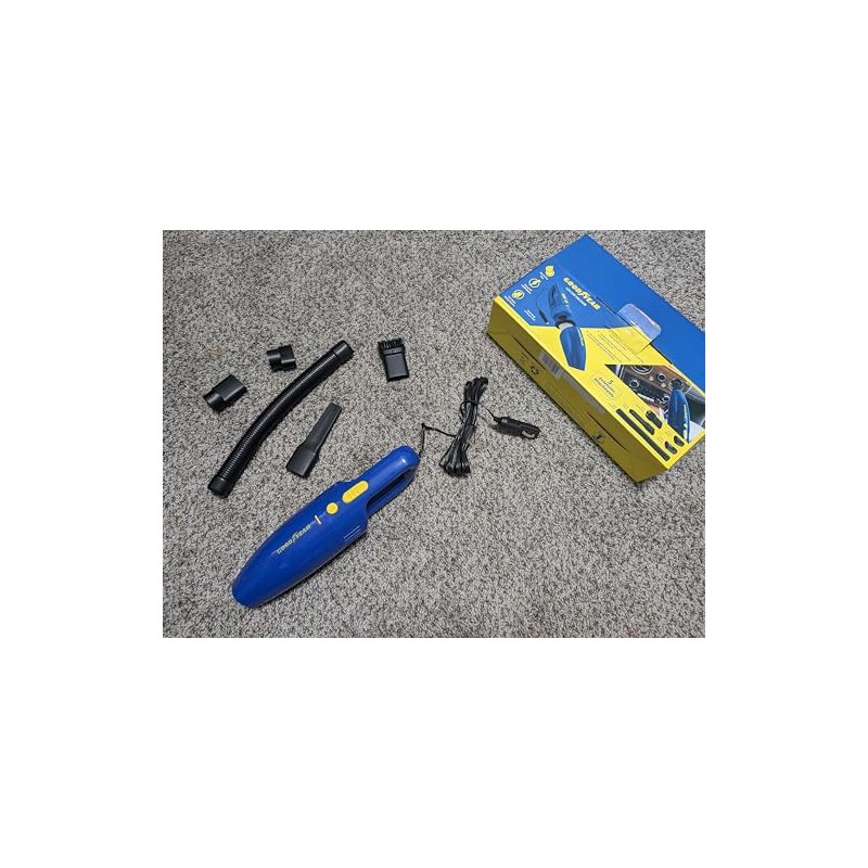 Goodyear 12V Car Vacuum, Blue