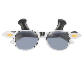 CALLARON Polarized Sunglasses Women - Cow Shape Party Sunglasses, Stylish Vintage Eyeglasses, UV400 Funny Party Decorative Glasses, Cartoon Photo Booth Props for Birthday, Masquerade