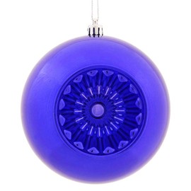 Vickerman 478264-4.75" Purple Shiny Star Brite Ball Christmas Tree Ornament (4 pack) (N175566D)