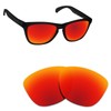 Alphax Fire Red Polarized Replacement Lenses for Oakley Frogskins