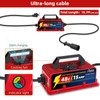 Roykaw 48 Volt 15 AMP Golf Cart Battery Charger Compatible
