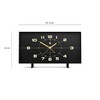 NEWGATE 'Wideboy' retro inspired rectangular alarm clock in a matt