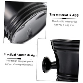 Beavorty Men Shaving Tool Shaving Set with Brush Bowl Plastic Soap Bowl Men's Grooming Kit Fine Hair Brush