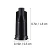 Byttlerom 250pcs Tip Caps for Luer Lock, Black Dispensing Needle