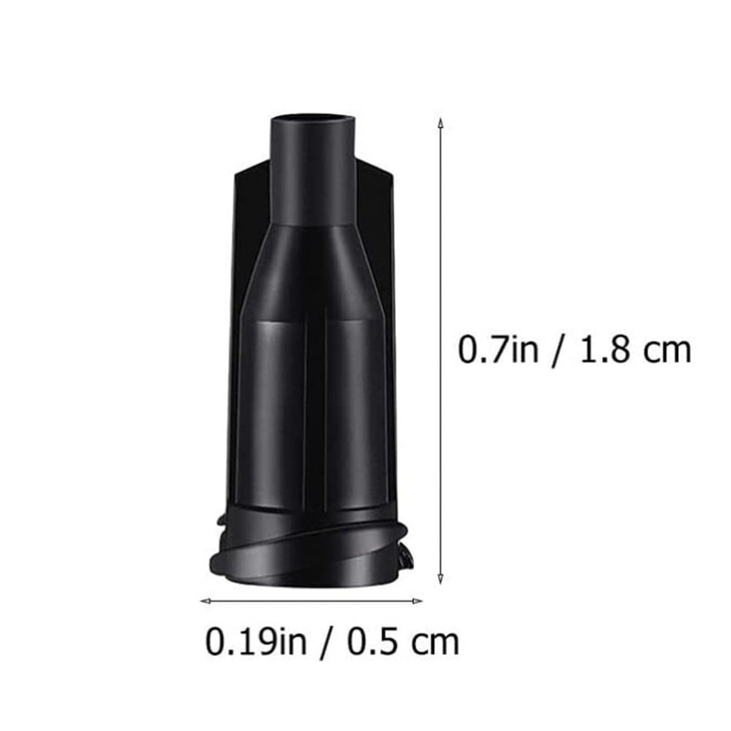 Byttlerom 250pcs Tip Caps for Luer Lock, Black Dispensing Needle