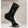 BULLIANT Men's Socks, 6 Pairs, Running Socks, Sporty Crew Socks,