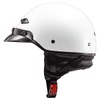 LS2 Helmets Bagger Motorcycle Half Helmet (Gloss White - Medium)