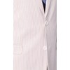 Emigre 54R Men's 100% Cotton Tan Striped Seersucker Suit