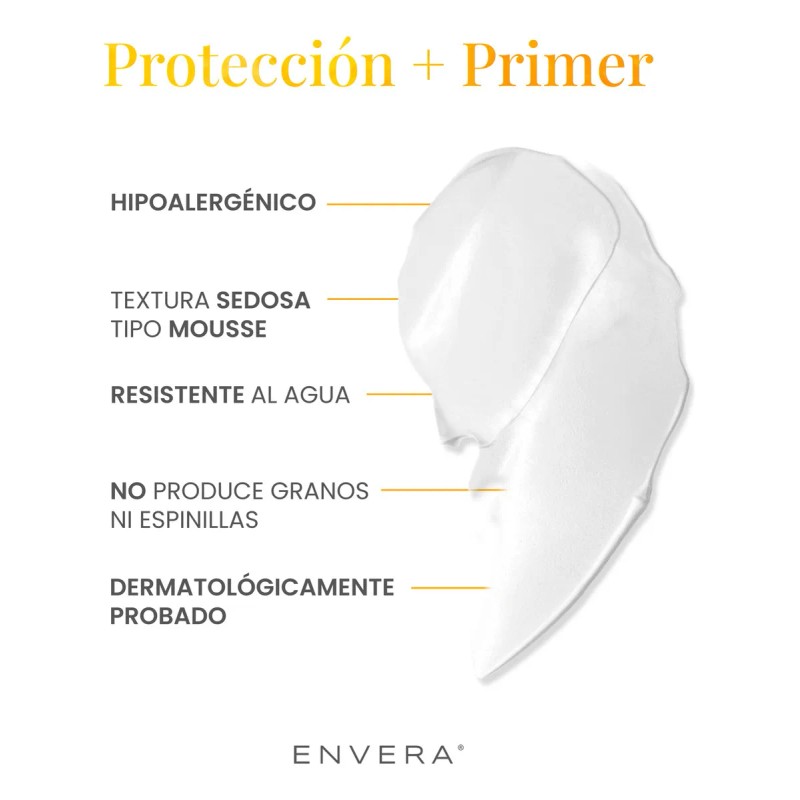 Protector Solar Facial Protección Spf Primer Bloqueador Acabado Mate Antioxidantes