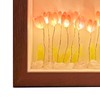 Tulip Light Photo Frame Flower Night Lamp Floral Picture Frame