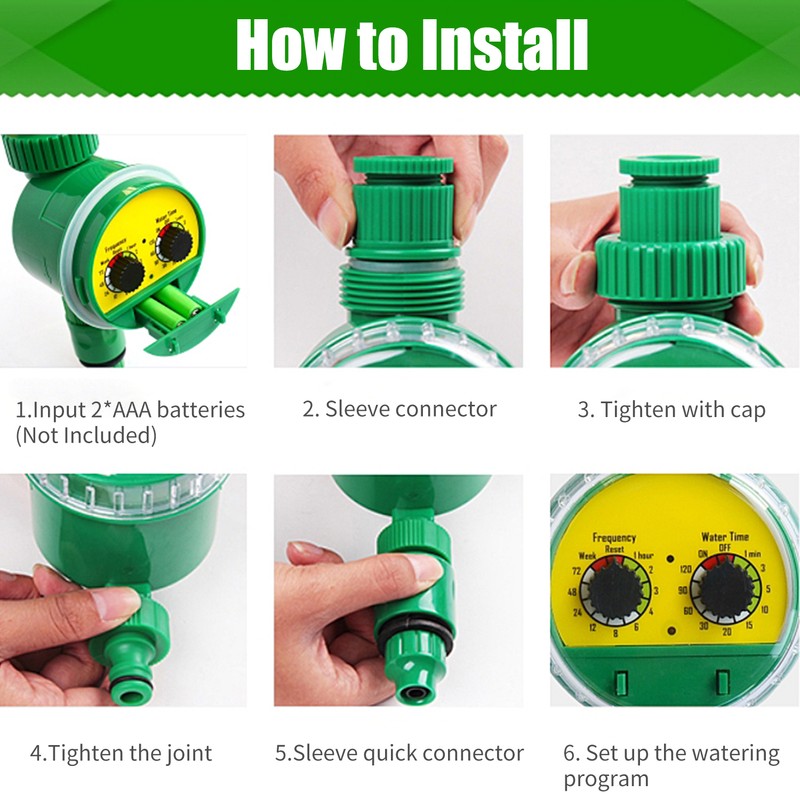 Irrigation Water Timer Controller Garden Electronic Programmable Automatic Watering Timer