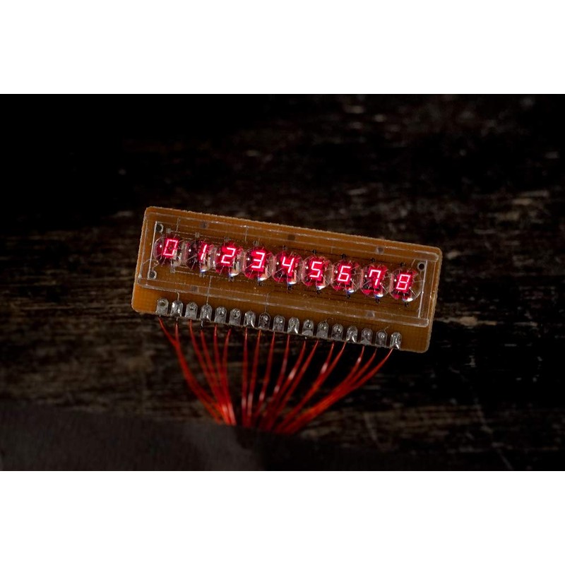 USSR Red 7 Segment LED Display 9 Digits (with Dot