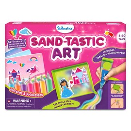 Skillmatics Sand-Tastic Art - Art & Craft Activity for Kids with Craft Kits and Supplies, DIY Creative Activity for Ages 4 to 10 Sticker Play:_Unicorns & Princesses