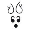 P Prettyia Replacement Eartips for Jabra EasyGo/EasyCall/Clear/Talk Bluetooth Headset (3-Piece