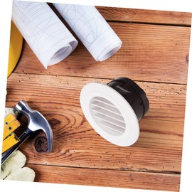 TEHAUX Round Air Conditioner Vent Cover Soffit Air Exhaust Vent Durable Ventilation Outlet for Indoor Use Easy Installation Maintenance Compatible with Ac Units