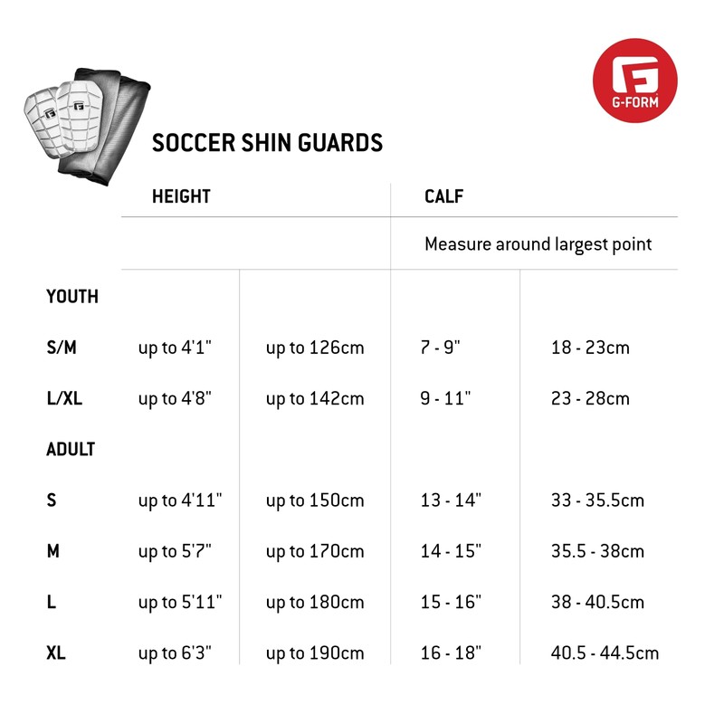 G-form PRO-S VENTO Shin Guards Youth WHT Soccer Legers (yvs4716068)