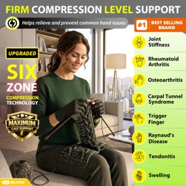 Compression Arthritis Gloves for Women and Men, Fingerless Rheumatoid Arthritis Carpal Tunnel Pain Relief Gloves, Hand Support Wrist Brace for Tendonitis Swelling Crocheting Typing Neuropathy Pink S