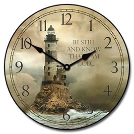 Lighthouse 2 Wall Clock, Available in 8 Sizes, Most Sizes Ship The Next Business Day,