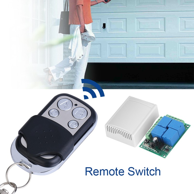 DC12V 4‑CH 433MHZ Wireless Garage Doors Control Switch Receiver Board