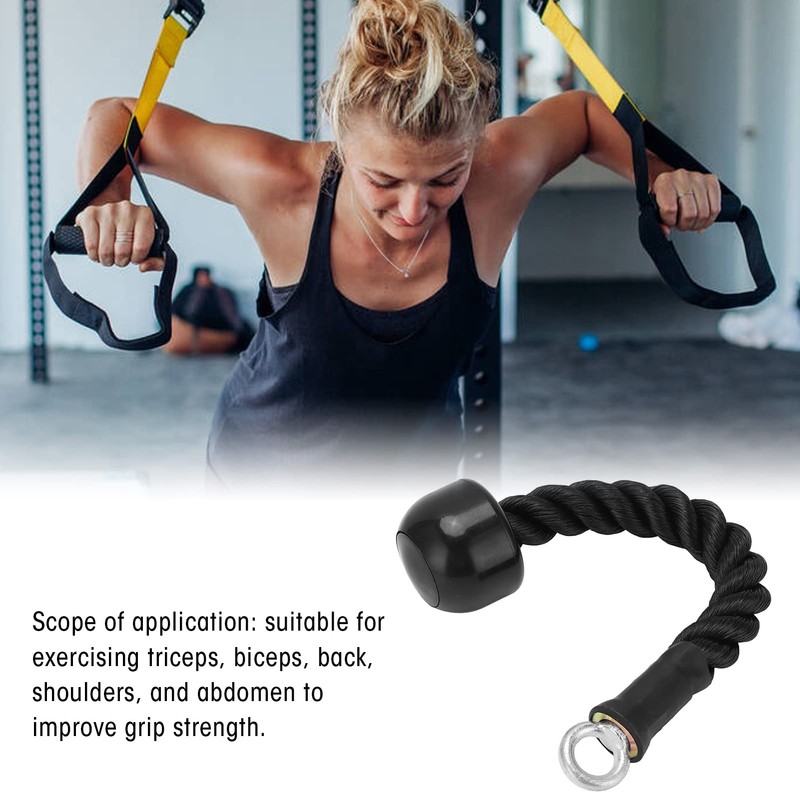VBESTLIFE Tricep Rope Cable, Exercise Machine Attachments Pulley System Gym
