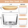 SUPMIND 30 Pack 4oz Clear Candle Jars, Small Wide Mouth