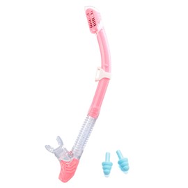 Supertrip Dry Snorkel Adult Unisex Dry Snorkel Snorkel with Valve for Snorkelling Snorkel Tube with Soft Mouthpiece Ear Plugs