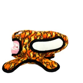 TUFFY - World's Tuffest Soft Dog Toy - Alien Fire Print- Multiple Layers. Made Durable, Strong & Tough. Interactive Play (Tug, Toss & Fetch). Machine Washable & Floats (2 Pack)