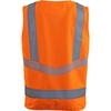 TROJAN Arco Responsible Mens Hi-Vis Safety Vest, Orange, Class 2