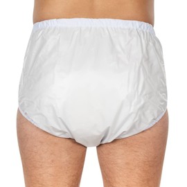 Suprima 1-222-000 Unisex PVC Briefs with Inner Lining Buttoned Size 40 White