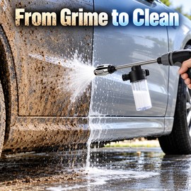 High-Pressure Car Wash Gun Foam Lance – Adjustable Spray Nozzle and Watering Tool for Car Washing, Garden and Outdoor Cleaning