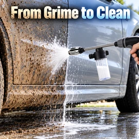 High-Pressure Car Wash Gun Foam Lance – Adjustable Spray Nozzle and Watering Tool for Car Washing, Garden and Outdoor Cleaning