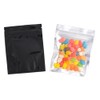 100 Pcs Reclosable 10.2x12.7cm/4x5inch Clear Colorful Mylar Foil Flat Ziplock