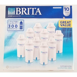 Brita Pitcher Replacement, 10 Filters