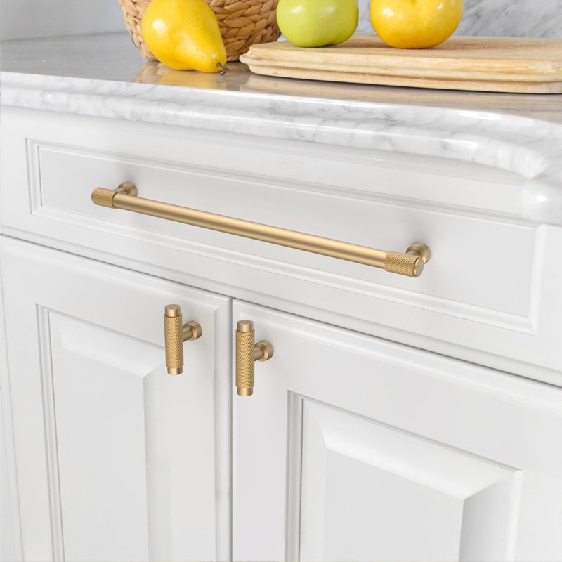 Asidrama 10 Pack 10 Inch(254mm) Champagne Bronze Cabinet Pulls Cabinet