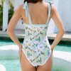 Reversible Floral One Piece Swimsuit for Women Double-Sided Bathing Suit